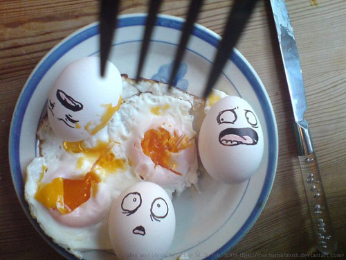 funny art. Funny eggs