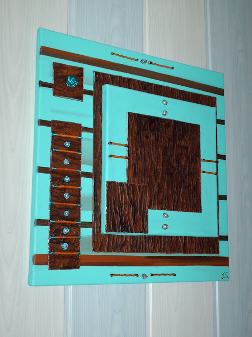 cadre photo chocolat turquoise
