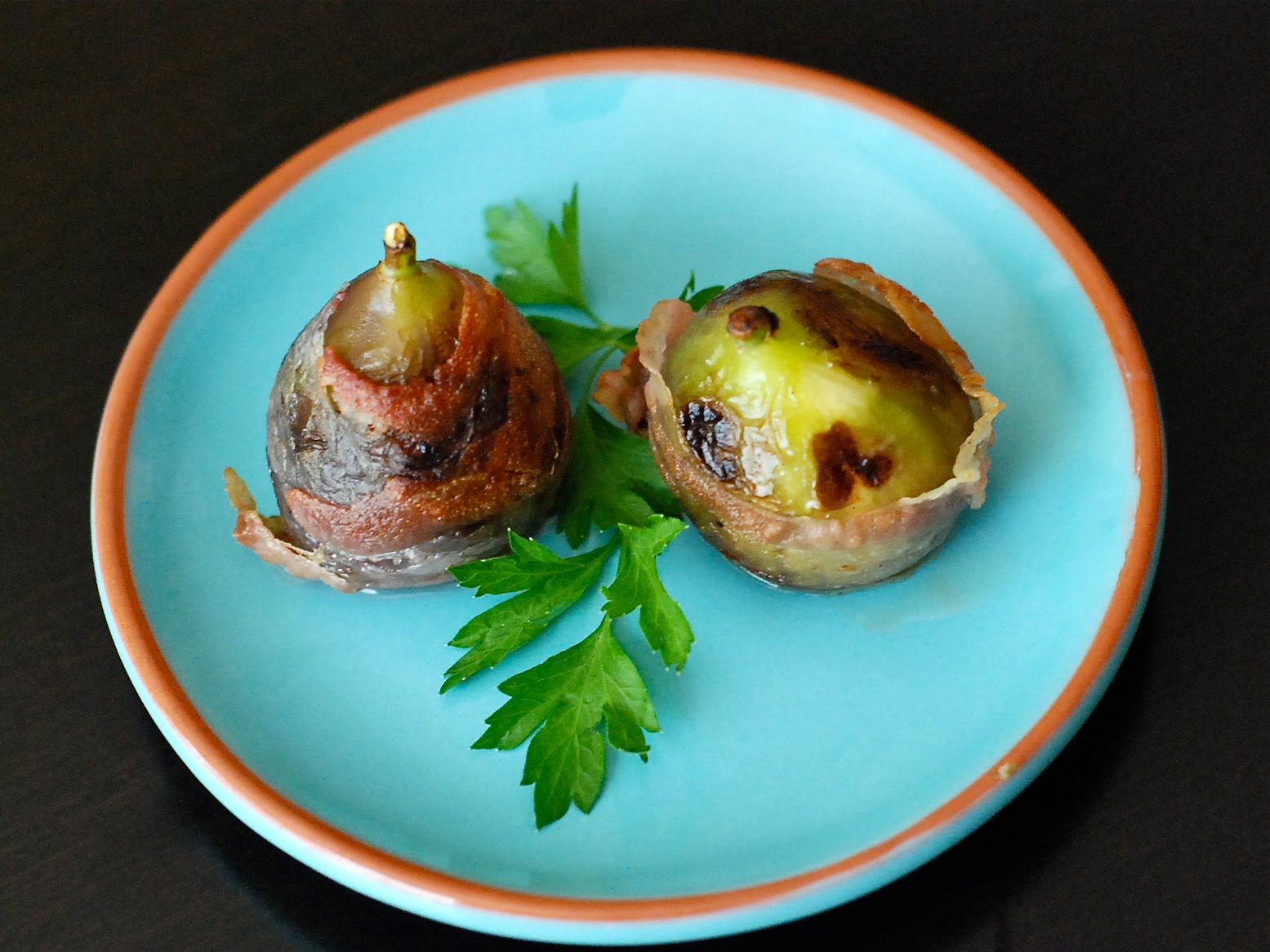 The Enchanted Cook Pancetta Wrapped Figs