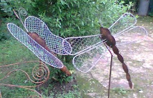 DECORACIÓN - Mariposas y Libélulas de alambre y chapa