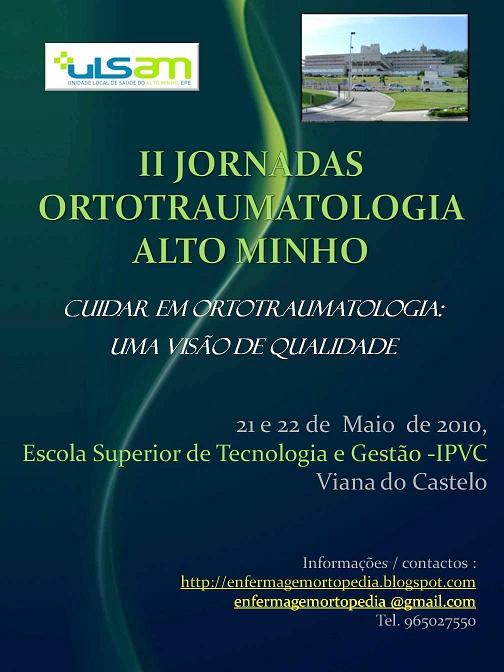 II Jornadas de Ortotraumatologia do Alto Minho