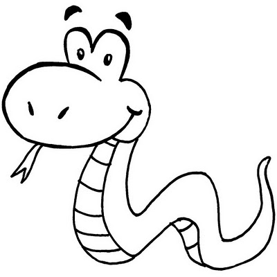 Desenho de Serpente grande para Colorir - Colorir.com