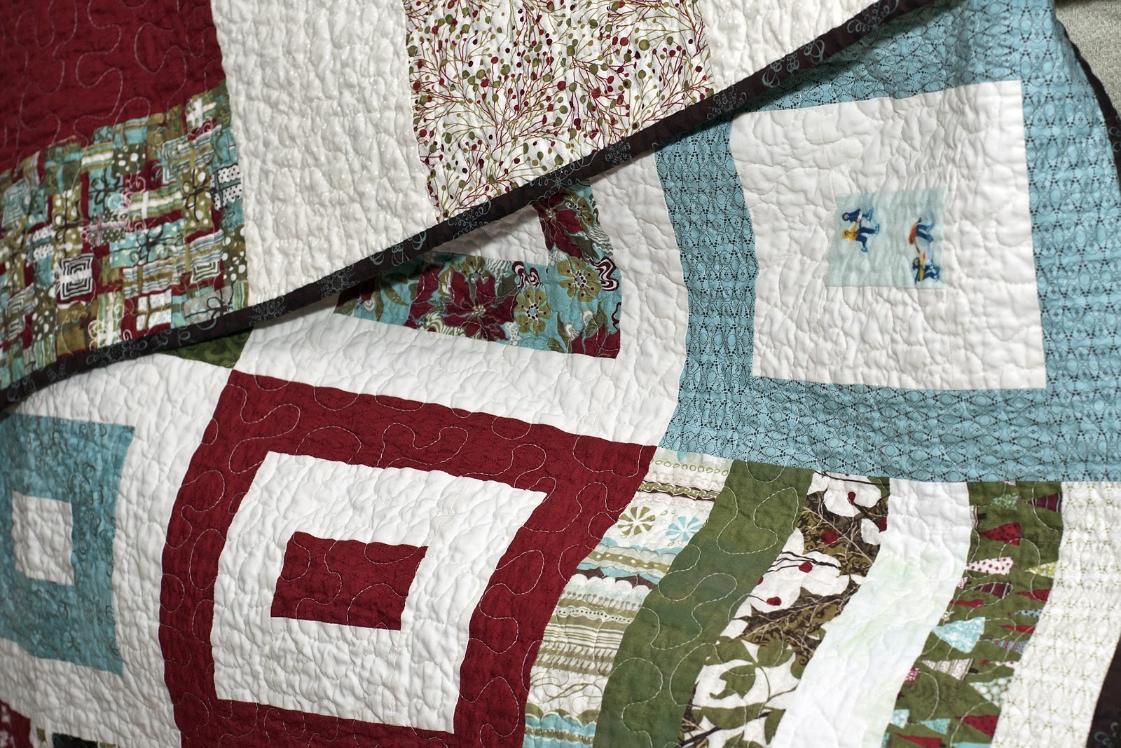 My Three Sons {and a busy girly Girl} {Filled} a finished quilt