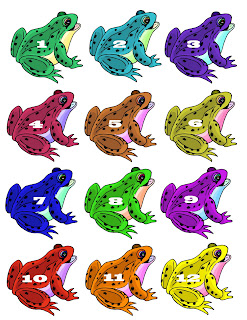 free printable frog folder game