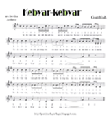 Partitur Lagu Lagu Lagu Kebyar Kebyar Gombloh Not Angka Not Balok