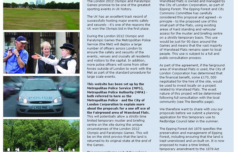 Random Blowe Wanstead Flats Police Launch Media Offensive