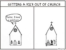 recebendo um chute pra fora da igreja