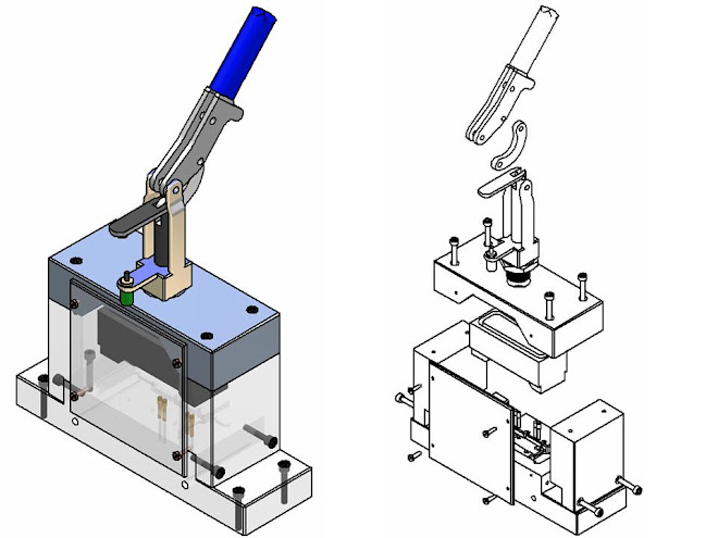 Perfil montado e explodido