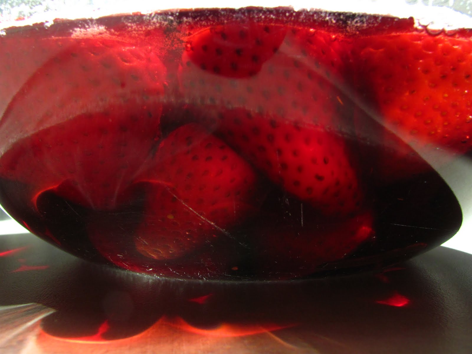 The Chef Strawberries in Wine!!!