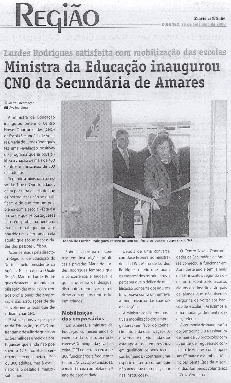 [EDUCAÇÃO+'Ministra+inaugura+CNO+da+Secundária+de+Amares+[DM+28.09.2008].jpg]