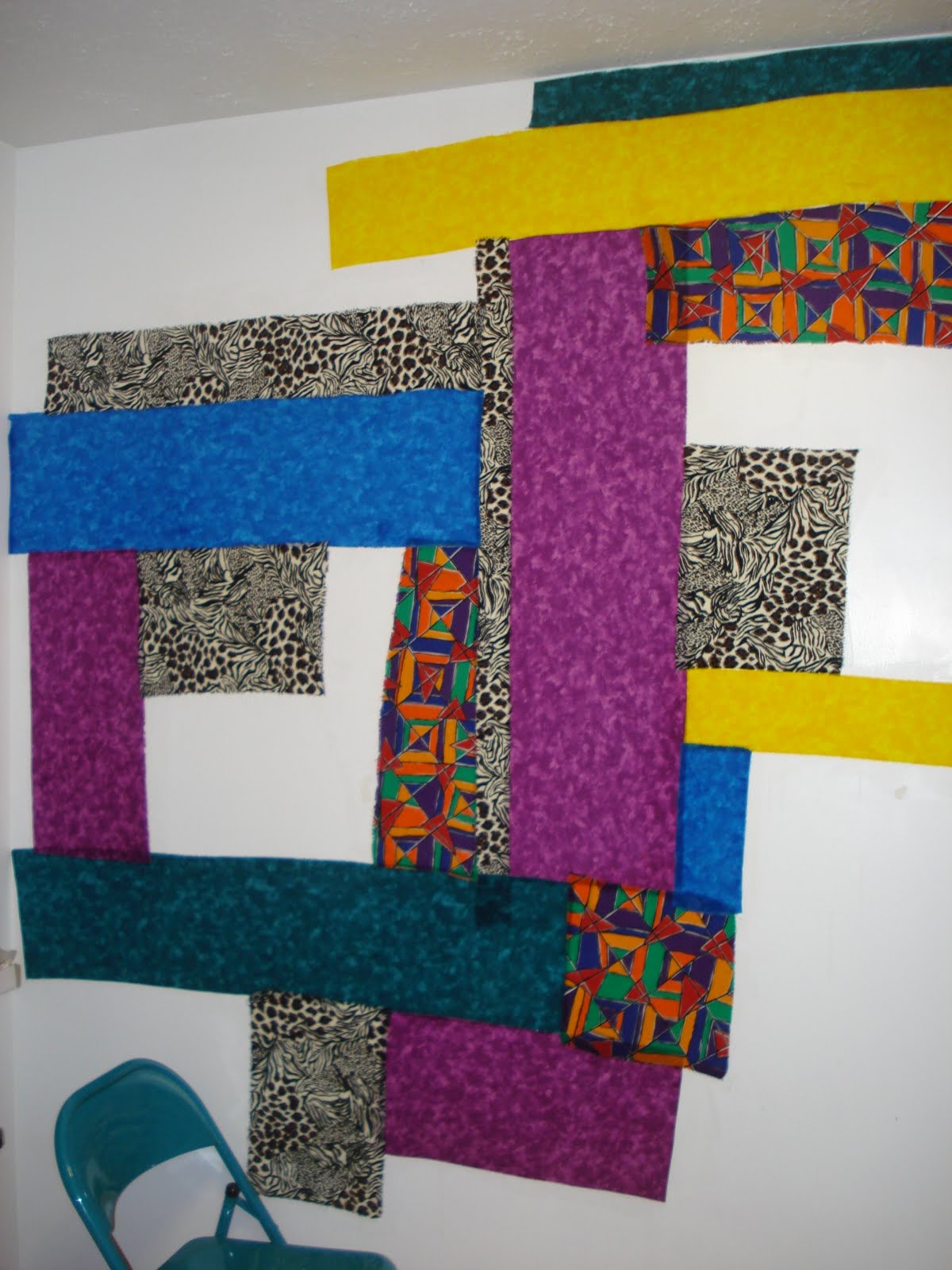 Rita's Sew Fun Liquid Starch + Fabric = ART WALL