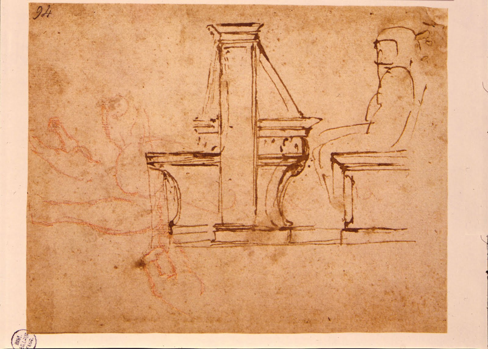 Miguel Angel Buonarroti Boceto de pluteo