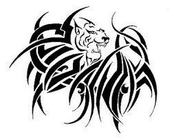 Tattoo Tribal lion Art Design