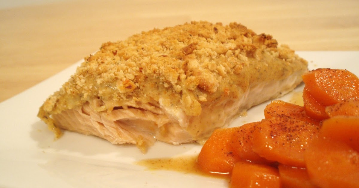 Gourmet Salmon with HoneyMustard Glaze and Savory Maple
