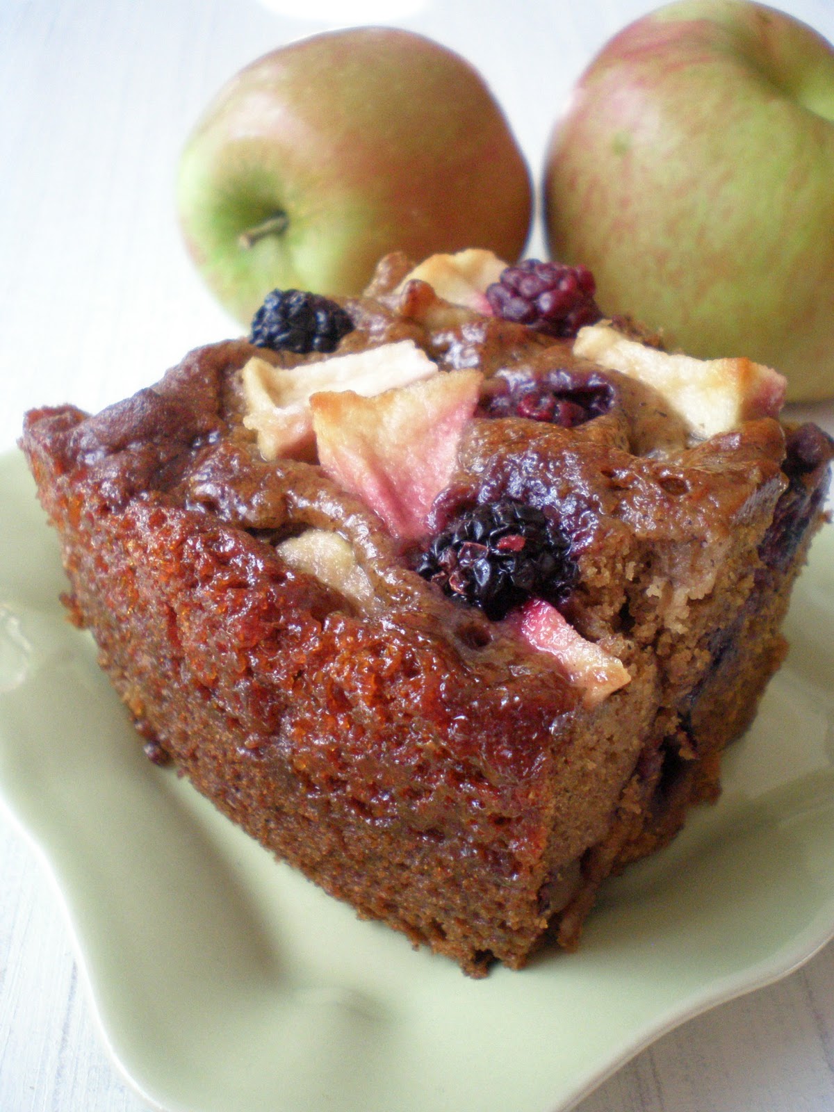 A Sweet & Salty Life Blackberry Apple Cake