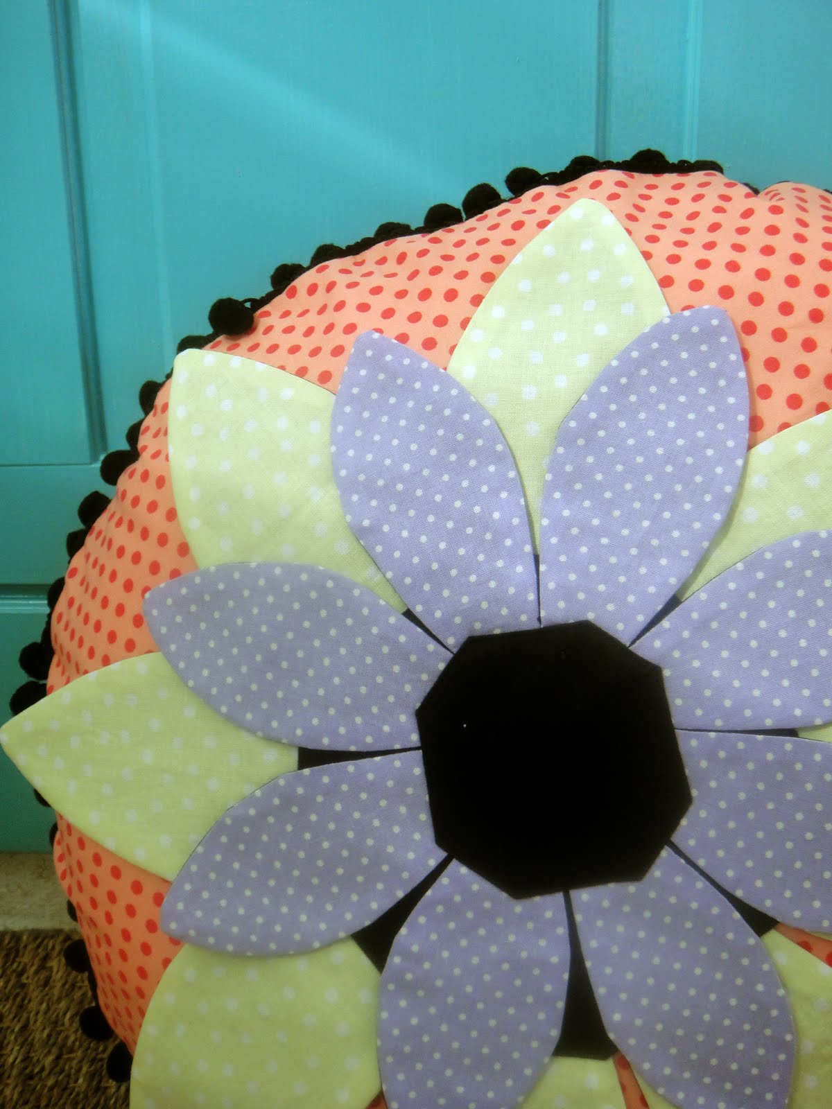 ellie & ooma New creations...3D floral floor cushions!