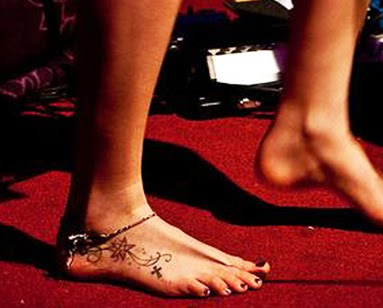 joss stone ankle tattoo design