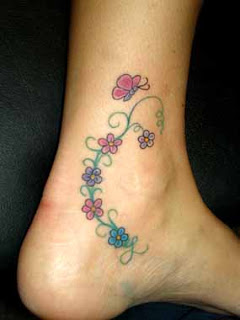 Flower butterfly tattoo design images