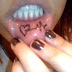 Celebrity lip tattoo symbols