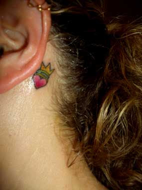 King crown tattoo for girls