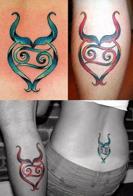 Tribal Taurus Tattoo Designs