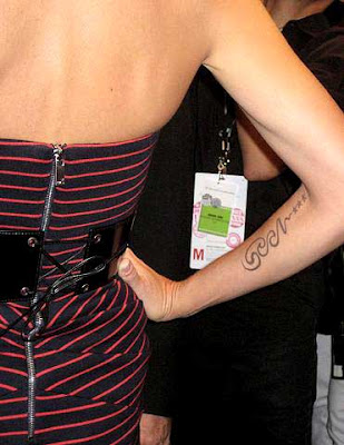 Heidi Klum New Arm Tattoo Style