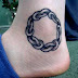 Ankle Tattoo–Chained for life