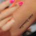 Katy perry new sanskrit tattoo "Go with flow"