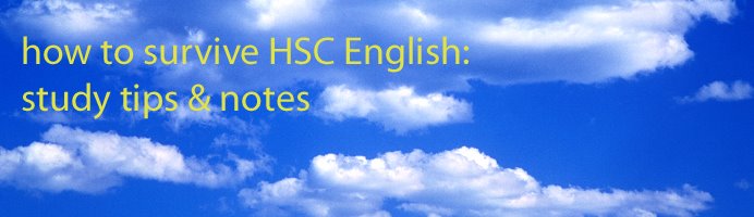 How to succeed in HSC English -- tips, study notes and resources