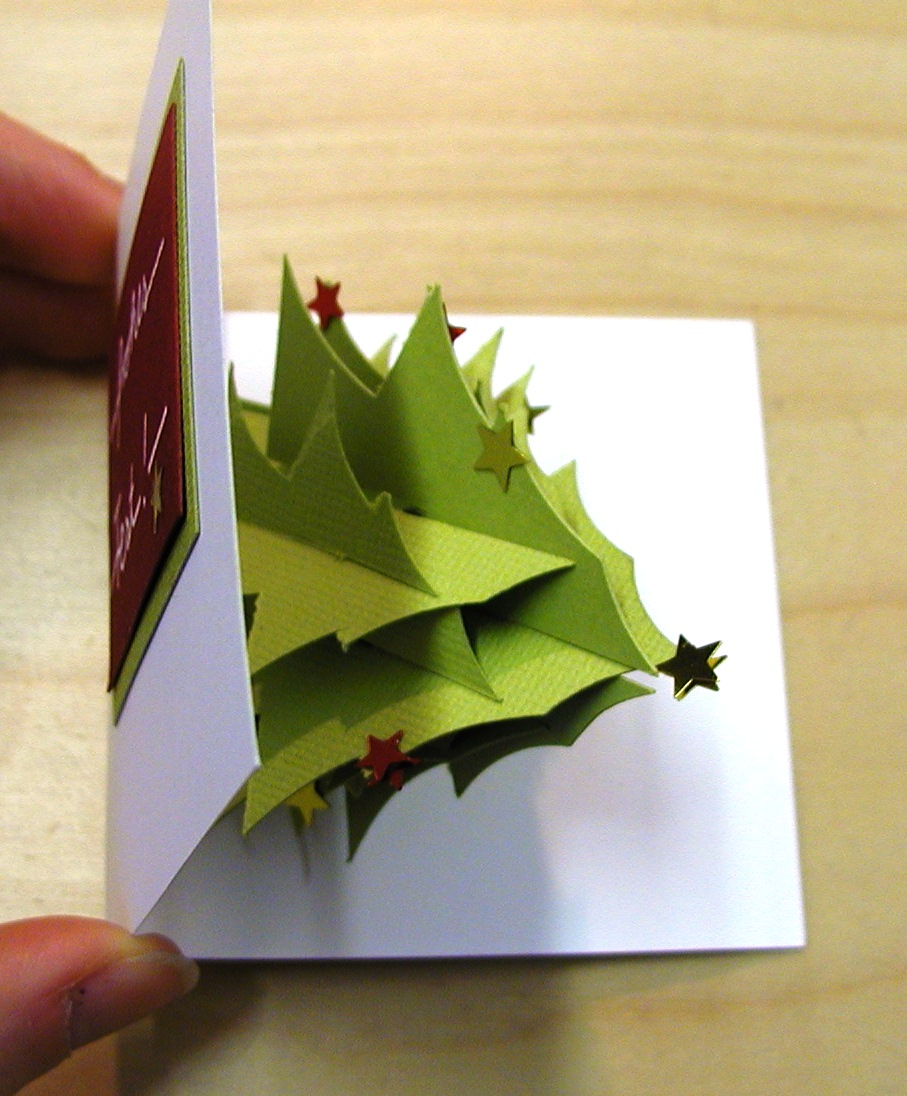 Steffies Hexenhaus: Pop-up-Weihnachtsbaum-Karte mit Link zu GSD und