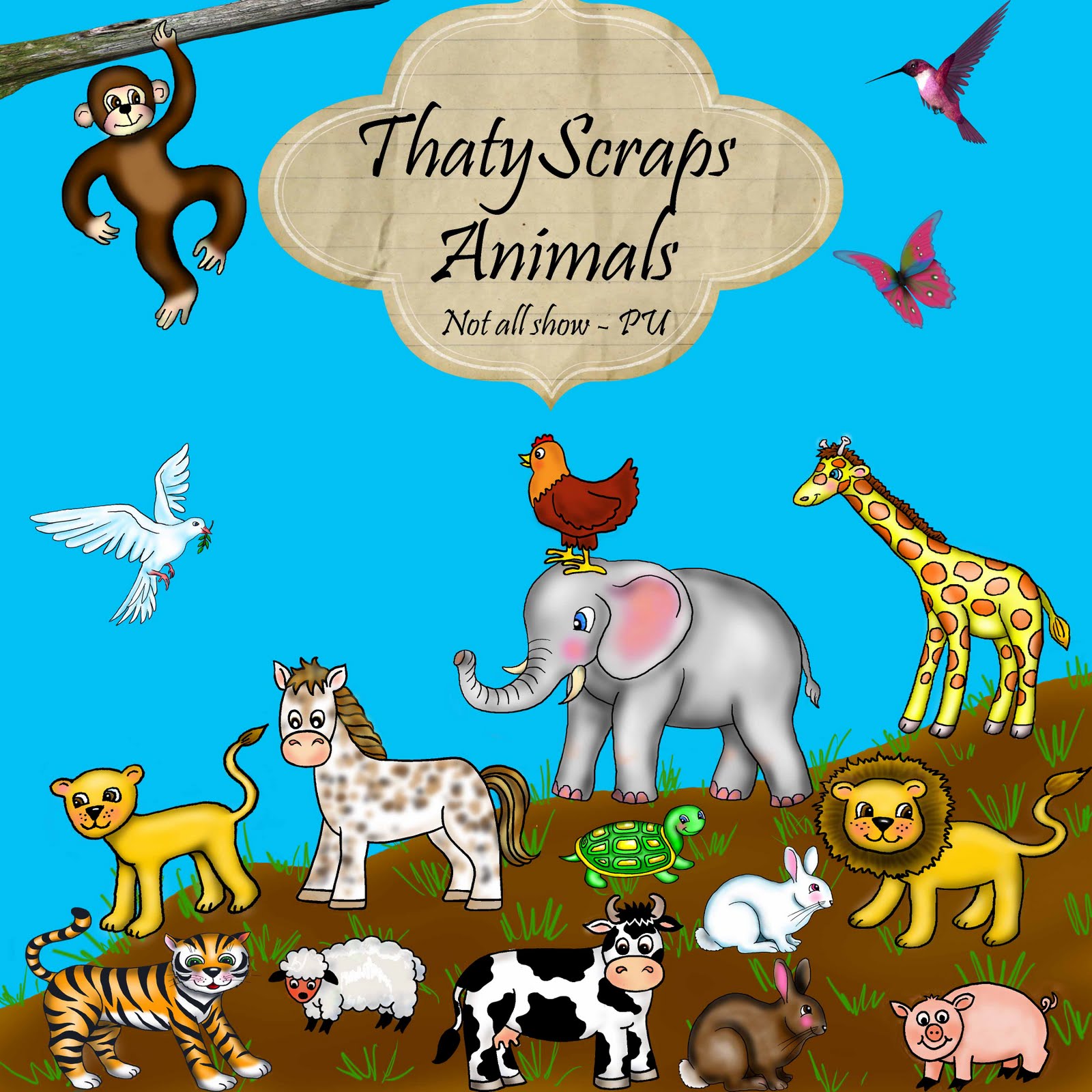 Thaty's Scraps Kits Freebies Kit Animal