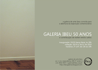 Convite Final 13x18 verso Galeria Ibeu 50 anos: A contribuição de Esther Emilio Carlos
