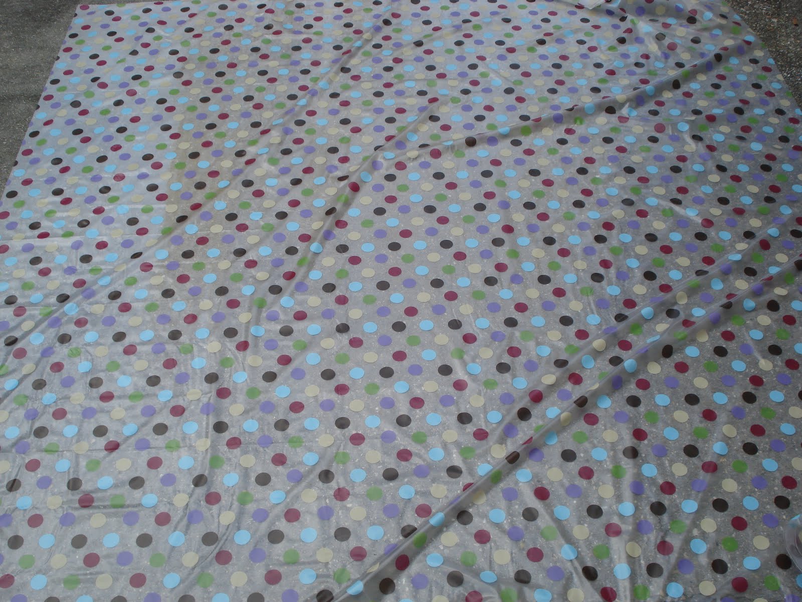 And one more equals FOUR RECYCLE...Shower Curtain Painting Apron