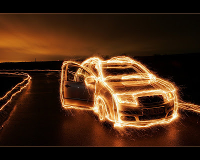 Lighting car