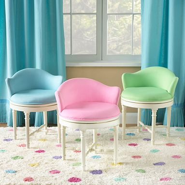 Prudently Painted Vintage Pottery Barn Inspired Stool