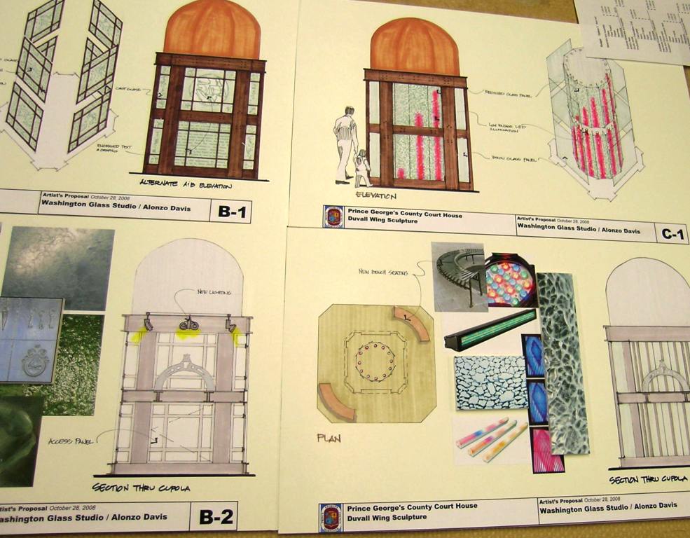 outdoor neon sculpture Washington Glass Studio