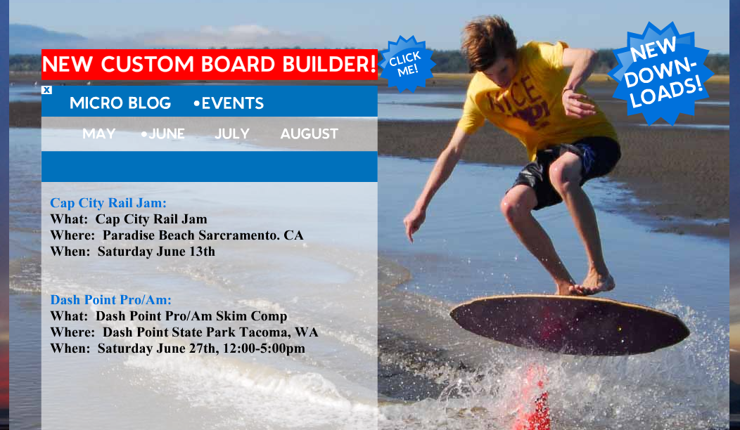 DB Skimboards Skimboard Competitions, Events, Dash Point Pro/Am