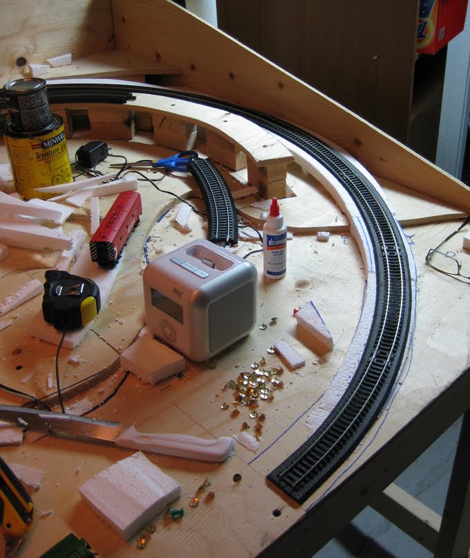 TY'S MODEL RAILROAD Laying Trackbed