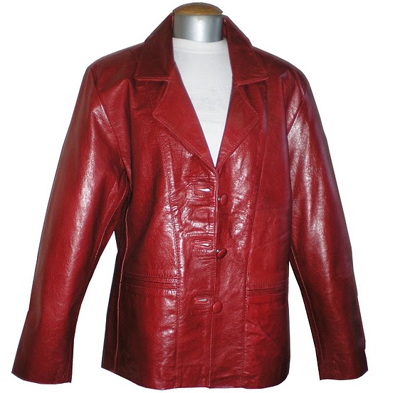 blazer feminino em couro legitimo