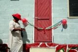 Pastor's Wife Cutting the Ribbon