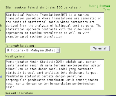 Translate in malay