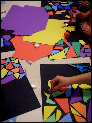 elementary grades fine arts st construction paper patrick objective coloured created students non works using background some