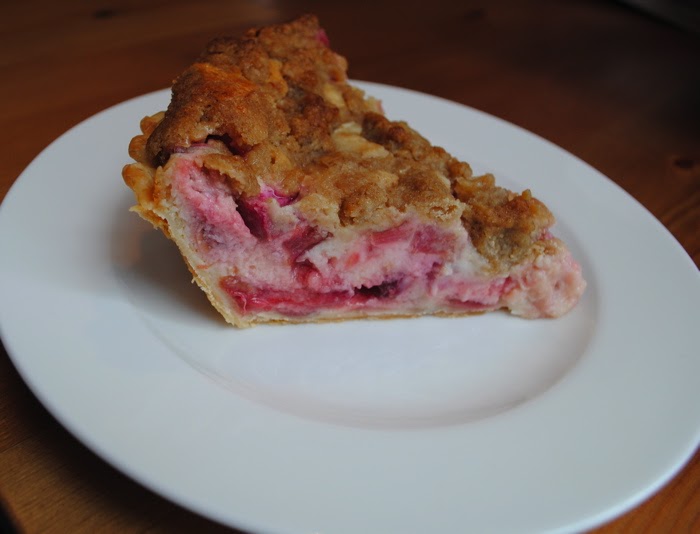 Stephanie's Cooking Nana's Sour Cream Rhubarb Pie