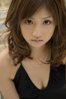 Cute Japanese Idol Ogura Yuko Black Bikini
