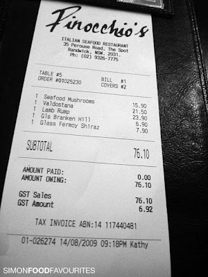 Restaurant Bill Template