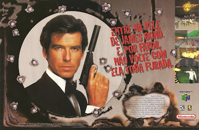 Propaganda das antigas revistas de videogame  007+Goldeneye