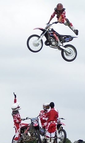 bike stunts. Crazy Motocross Bike Stunts