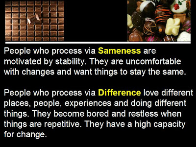 i trust, i can: NLP META PROGRAMS SAME - DIFFERENT i trust, i can: NLP META PROGRAMS SAME - DIFFERENT