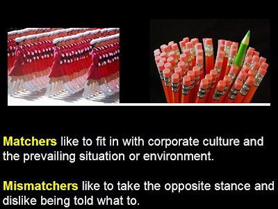 i trust, i can: NLP META PROGRAMS MATCHERS - MISMATCHERS i trust, i can: NLP META PROGRAMS MATCHERS - MISMATCHERS