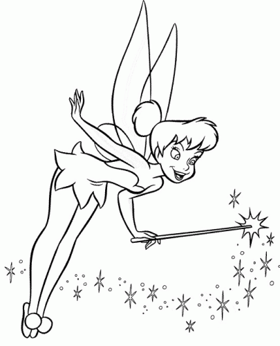 printable coloring pages tinkerbell. Tinkerbell Coloring Pages
